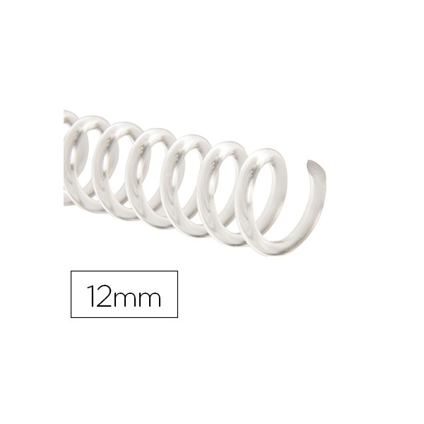 Espiral plastico q-connect transparente 32 5:1 12mm 1,8mm caja de 100 unidades. Espiral plastico q-connect transparente 32 5:1 12mm 1,8mm caja de 100 unidades.