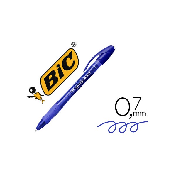 Boligrafo bic gelocity illusion borrable azul punta de 0,7 mm. Boligrafo bic gelocity illusion borrable azul punta de 0,7 mm.