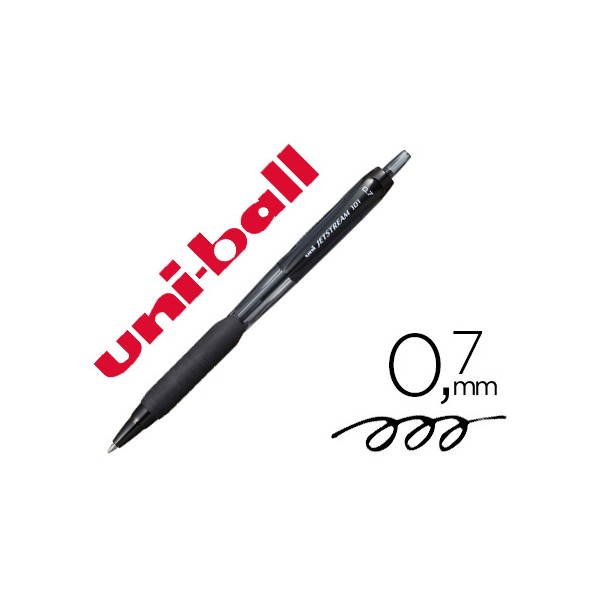 Boligrafo uni-ball jetstream retractil sxn-101 0,7 mm negro. Boligrafo uni-ball jetstream retractil sxn-101 0,7 mm negro.