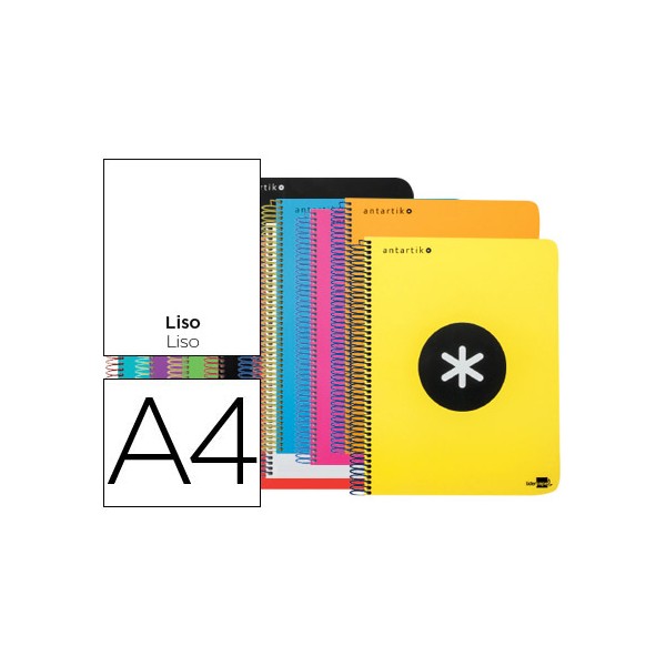 Cuaderno espiral liderpapel a4 micro antartik tapa plastico 120h 100 gr lisosin bandas 4 taladros col surt. Cuaderno espiral liderpapel a4 micro antartik tapa plastico 120h 100 gr lisosin bandas 4 taladros col surt.