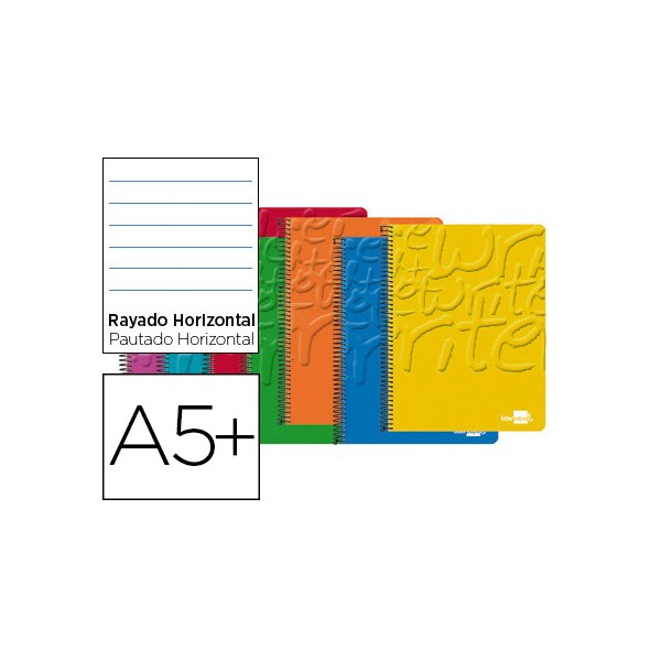 Cuaderno espiral liderpapel cuarto write tapa blanda 40h 60 gr horizontal conmargen colores surtidos. Cuaderno espiral liderpapel cuarto write tapa blanda 40h 60 gr horizontal conmargen colores surtidos.