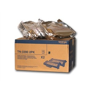 Brother TN3390TWIN pack 2 toner originales PARA LA IMPRESORA Toner imprimante Brother HL-6180DW