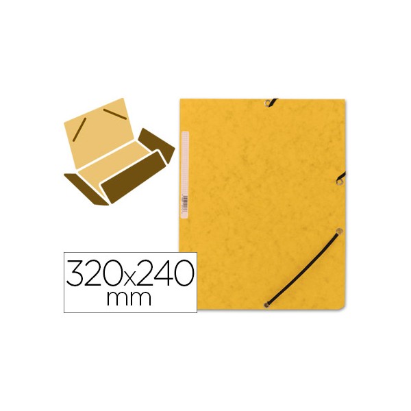 Carpeta q-connect gomas kf02166 carton simil-prespan solapas 320x243 mm amarilla. Carpeta q-connect gomas kf02166 carton simil-prespan solapas 320x243 mm amarilla.