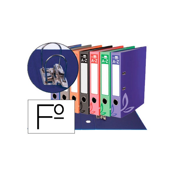 Archivador de palanca liderpapel folio forrado con rado lomo 75 mm compresor metalico colores surtidos. Archivador de palanca liderpapel folio forrado con rado lomo 75 mm compresor metalico colores surtidos.