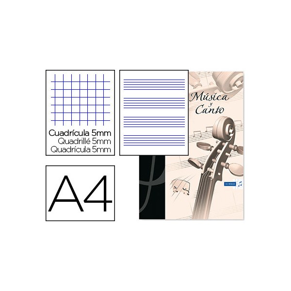 Bloc musica y canto oxford din a4 24 hojas 90 gr pentagrama interlineado 2 mm + cuadricula 5 mm. Bloc musica y canto oxford din a4 24 hojas 90 gr pentagrama interlineado 2 mm + cuadricula 5 mm.