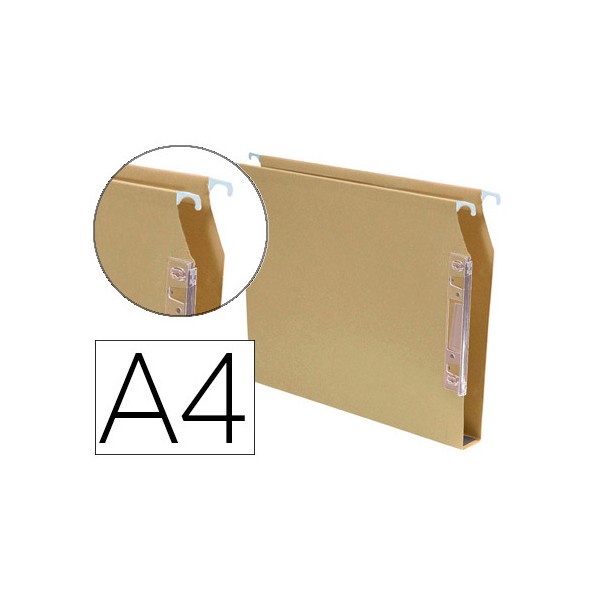 Carpeta colgante fade din a4 visor lateral 250x330x30 mm kraft. Carpeta colgante fade din a4 visor lateral 250x330x30 mm kraft.
