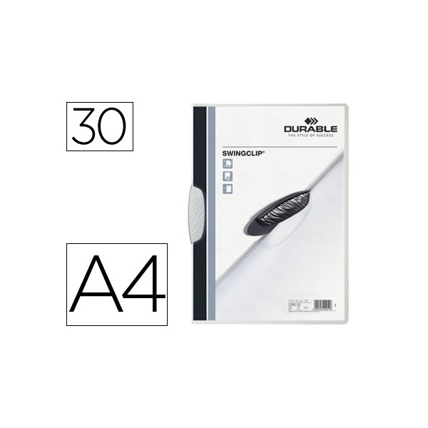 Carpeta swingclip dossier pinza lateral y giratoria blanco din a4 capacidad 30 h. Carpeta swingclip dossier pinza lateral y giratoria blanco din a4 capacidad 30 h.