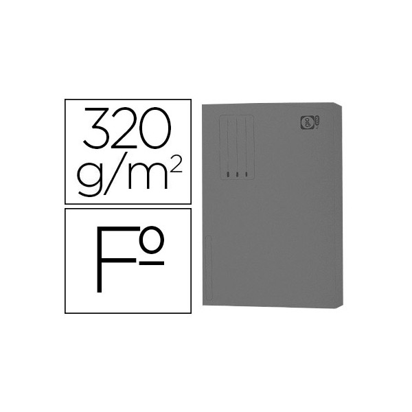 Subcarpeta cartulina gio folio pocket gris intenso con bolsa y solapa 320g/m2. Subcarpeta cartulina gio folio pocket gris intenso con bolsa y solapa 320g/m2.