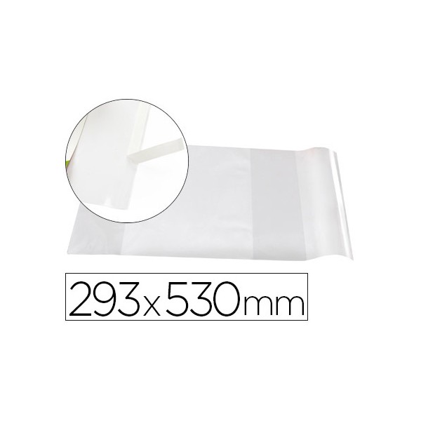 Forralibro liderpapel nº29 con solapa ajustable adhesivo 293 x 530 mm. Forralibro liderpapel nº29 con solapa ajustable adhesivo 293 x 530 mm.