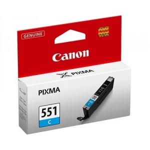 Cartucho ORIGINAL CANON CLI 551 CYAN para impresoras PIXMA iP7250 / MG5450 / MG6350 PARA LA IMPRESORA Cartouches d'encre Canon Pixma MG5450S Wireless All-in-One