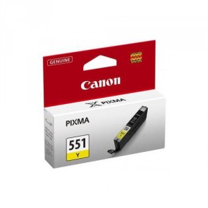 Cartucho ORIGINAL CANON CLI 551 AMARILLO para impresoras PIXMA iP7250 / MG5450 / MG6350 PARA LA IMPRESORA Cartouches d'encre Canon Pixma MX725