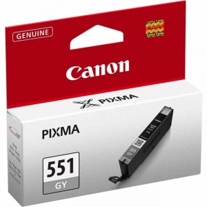 Cartucho ORIGINAL CANON CLI 551 GRIS para impresoras PIXMA iP7250 / MG5450 / MG6350 PERTENENCIENTE A LA REFERENCIA Canon PGI550 / CLI551 / PGI550XL / CLI551XL