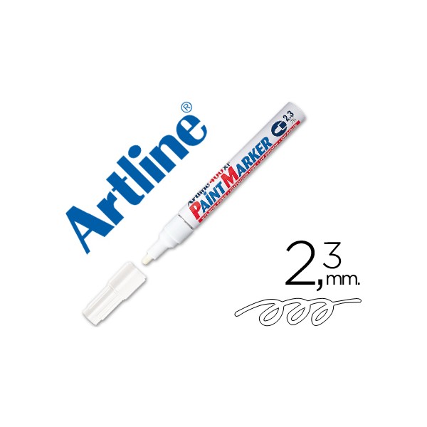 Rotulador artline marcador permanente ek-400 xf blanco -punta redonda 2.3 mm -metal caucho y plastico. Rotulador artline marcador permanente ek-400 xf blanco -punta redonda 2.3 mm -metal caucho y plastico.