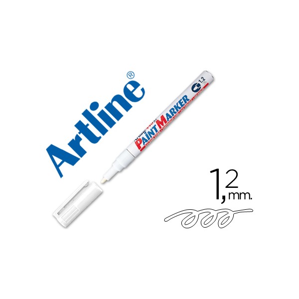 Rotulador artline marcador permanente ek-440 xf blanco -punta redonda 1.2 mm -metal caucho y plastico. Rotulador artline marcador permanente ek-440 xf blanco -punta redonda 1.2 mm -metal caucho y plastico.