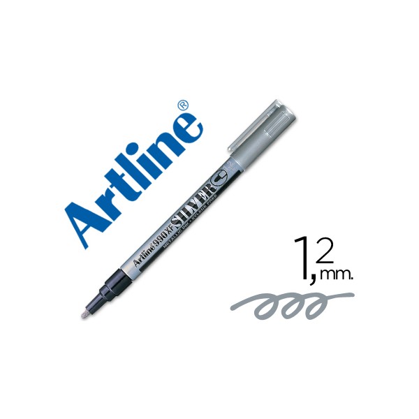 Rotulador artline marcador permanente tinta metalica ek-990 plata -punta redonda 1.2 mm. Rotulador artline marcador permanente tinta metalica ek-990 plata -punta redonda 1.2 mm.