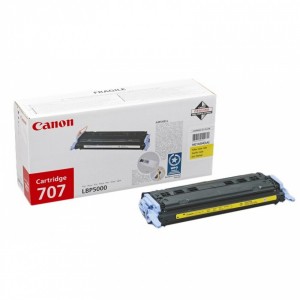 Canon CRG707Y toner amarillo original, referencia Canon 9421A004 PARA LA IMPRESORA Canon LaserShot LBP 5100