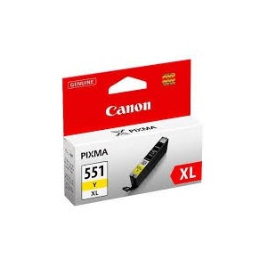Cartucho ORIGINAL CANON CLI 551XL AMARILLO para impresoras PIXMA iP7250 / MG5450 / MG6350 PARA LA IMPRESORA Cartouches d'encre Canon Pixma MX725
