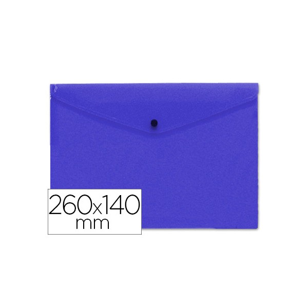 Carpeta liderpapel dossier broche polipropileno tamaño sobre americano 260x140 mm azul. Carpeta liderpapel dossier broche polipropileno tamaño sobre americano 260x140 mm azul.