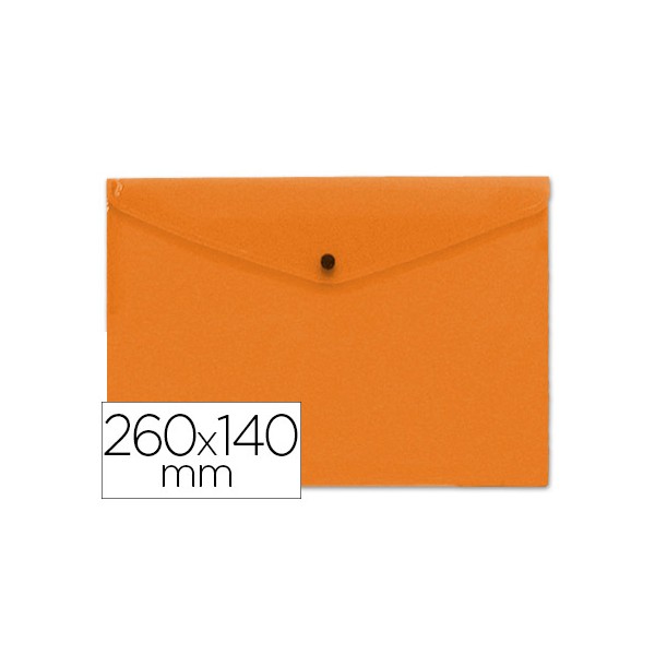 Carpeta liderpapel dossier broche polipropileno tamaño sobre americano 260x140mm naranja. Carpeta liderpapel dossier broche polipropileno tamaño sobre americano 260x140mm naranja.