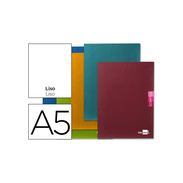 Libreta liderpapel scriptus a5 plus 48 hojas 90g/m2 liso sinmargen. Libreta liderpapel scriptus a5 plus 48 hojas 90g/m2 liso sinmargen.