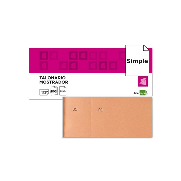 Talonario liderpapel mostrador 60x145 mm tl04 naranja con matriz. Talonario liderpapel mostrador 60x145 mm tl04 naranja con matriz.