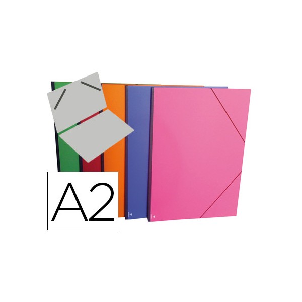 Carpeta planos clairefontaine din a2 con gomas carton gofrado colores surtidos. Carpeta planos clairefontaine din a2 con gomas carton gofrado colores surtidos.