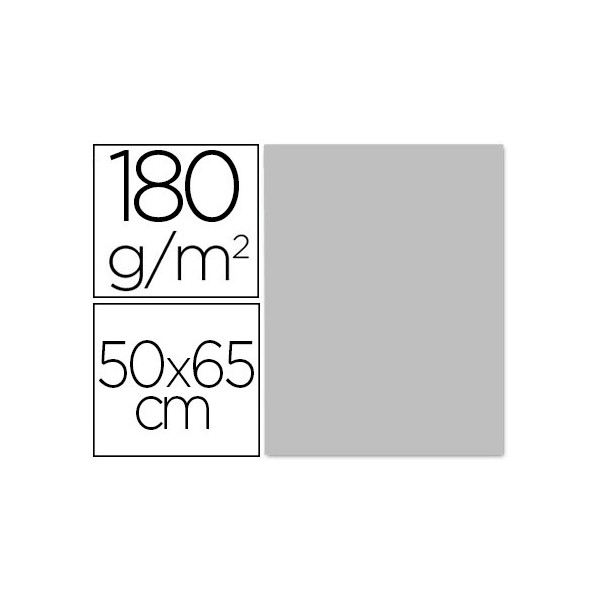 Cartulina liderpapel 50x65 cm 180 gr gris unidad. Cartulina liderpapel 50x65 cm 180 gr gris unidad.