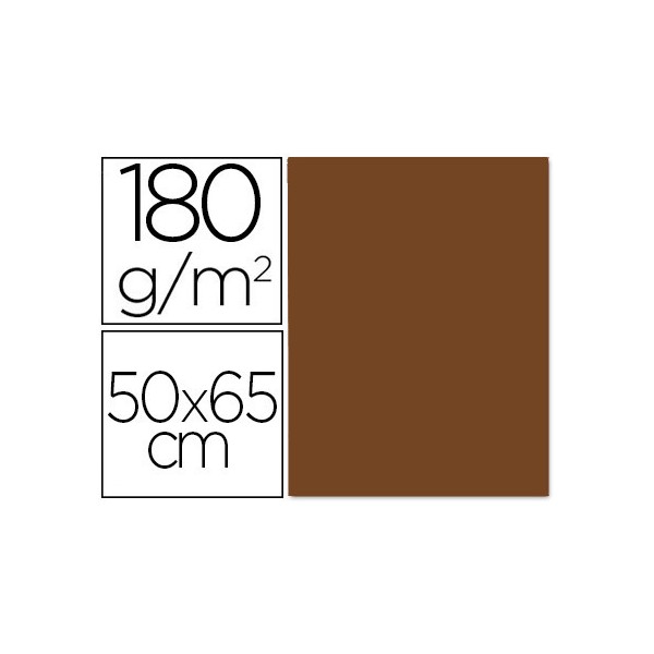 Cartulina liderpapel 50x65 cm 180 gr marron escolar unidad. Cartulina liderpapel 50x65 cm 180 gr marron escolar unidad.