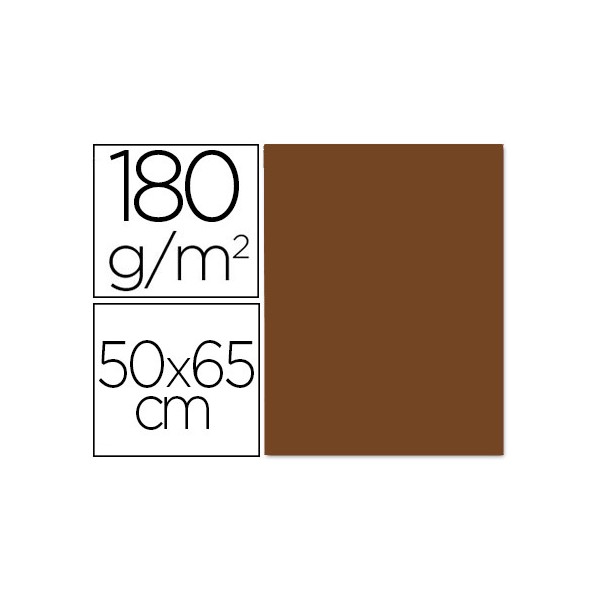 Cartulina liderpapel 50x65 cm 180 gr marron unidad. Cartulina liderpapel 50x65 cm 180 gr marron unidad.