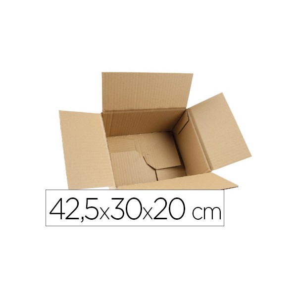Caja para embalar q-connect fondo automatico medidas 425x300x200 mm espesor carton 3 mm. Caja para embalar q-connect fondo automatico medidas 425x300x200 mm espesor carton 3 mm.
