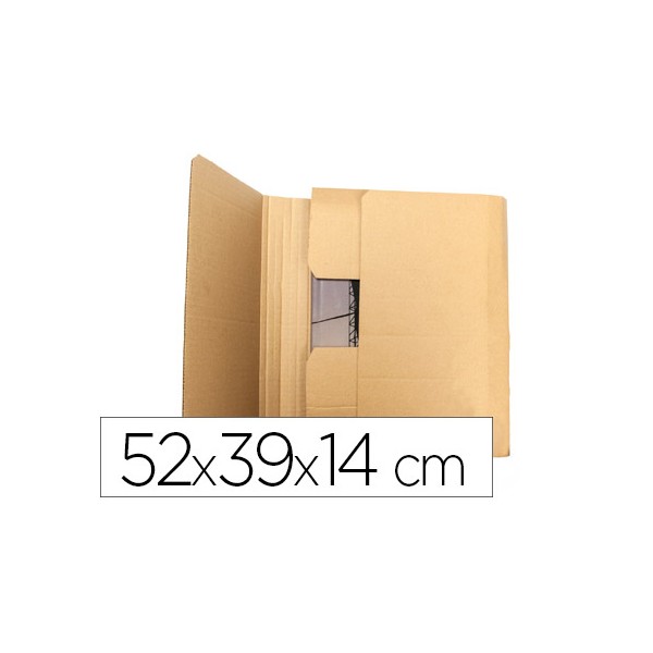 Caja para embalar q-connect libro medidas 520x390x140 mm espesor carton 3 mm. Caja para embalar q-connect libro medidas 520x390x140 mm espesor carton 3 mm.