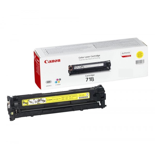 Canon 718Y toner jaune original, référence Canon 2659B002AA Canon 718Y toner jaune original, référence Canon 2659B002AA