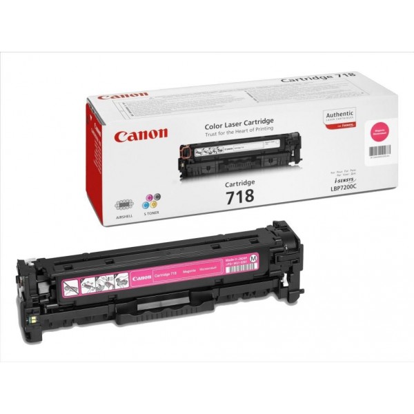 Canon 718M toner magenta original, référence Canon 2660B002AA Canon 718M toner magenta original, référence Canon 2660B002AA