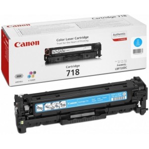 Canon 718C toner cian original, referencia Canon 2661B002AA PARA LA IMPRESORA Canon I-Sensys LBP 7680 CX