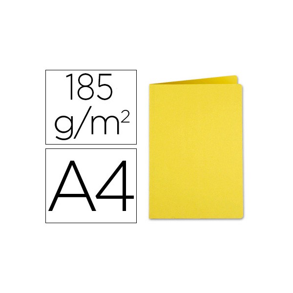 Subcarpeta liderpapel a4 amarillo intenso 185g/m2. Subcarpeta liderpapel a4 amarillo intenso 185g/m2.