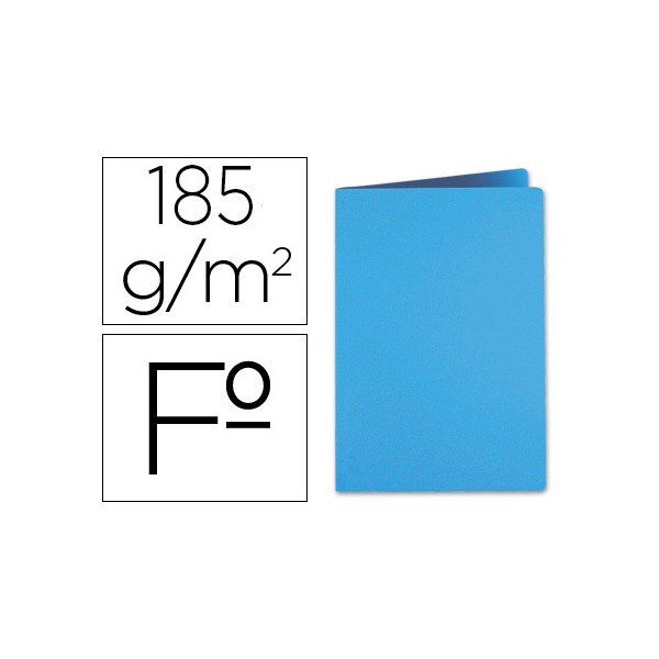 Subcarpeta liderpapel folio celeste intenso 185g/m2. Subcarpeta liderpapel folio celeste intenso 185g/m2.