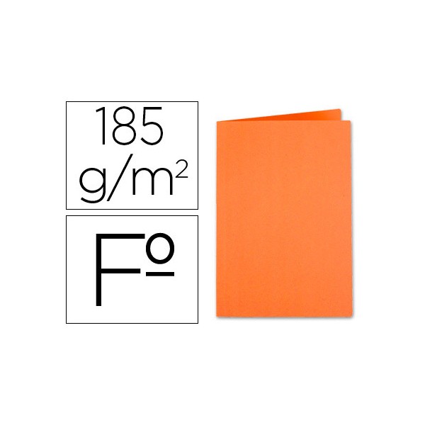 Subcarpeta liderpapel folio naranja intenso 185g/m2. Subcarpeta liderpapel folio naranja intenso 185g/m2.