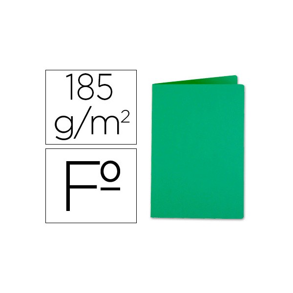 Subcarpeta liderpapel folio verde intenso 185g/m2. Subcarpeta liderpapel folio verde intenso 185g/m2.