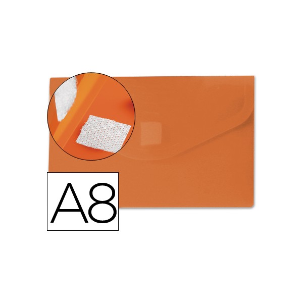 Carpeta liderpapel dossier broche polipropileno din a8 naranja con cierre de velcro. Carpeta liderpapel dossier broche polipropileno din a8 naranja con cierre de velcro.
