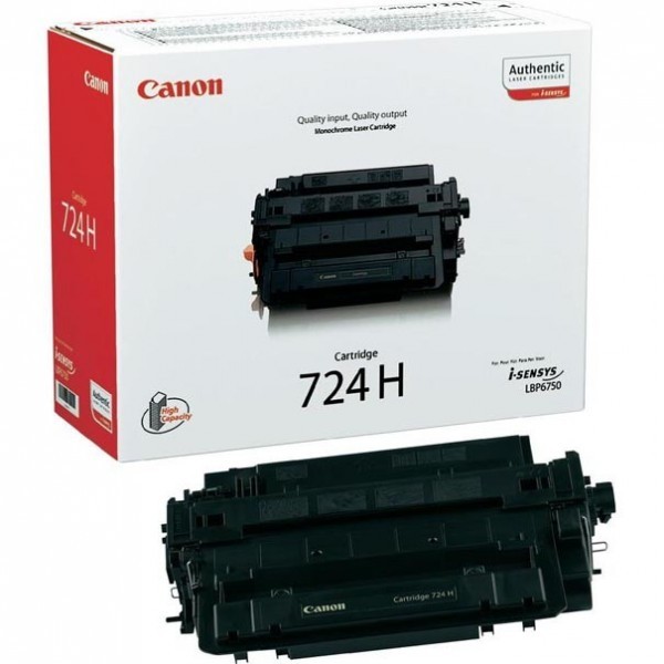 Canon CRG724H toner original grande capacité, référence Canon 3482B002AA Canon CRG724H toner original grande capacité, référence Canon 3482B002AA