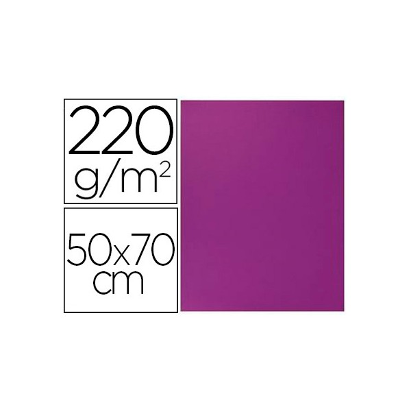 Cartulina lisa/rugosa 2 texturas 50x70 cm 220g/m2 morado. Cartulina lisa/rugosa 2 texturas 50x70 cm 220g/m2 morado.