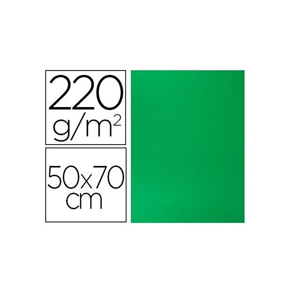 Cartulina lisa/rugosa 2 texturas 50x70 cm 220g/m2 verde intenso. Cartulina lisa/rugosa 2 texturas 50x70 cm 220g/m2 verde intenso.