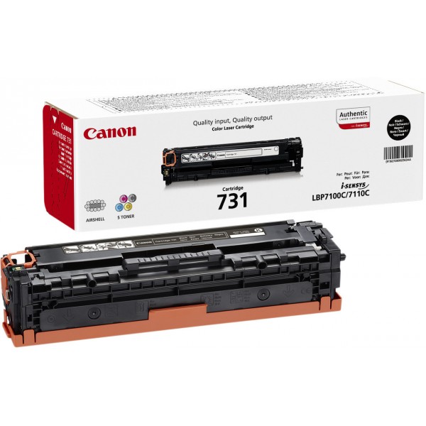 Canon 731BK toner noir original, référence Canon 6272B002 Canon 731BK toner noir original, référence Canon 6272B002