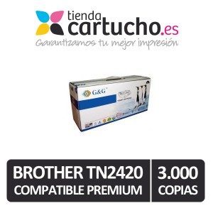 Toner Brother (con chip) TN2420 Compatible PREMIUM PERTENENCIENTE A LA REFERENCIA Toner Brother TN-2410 / TN-2420