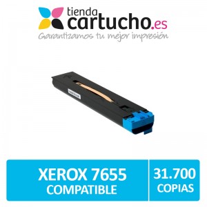 Toner Cyan XEROX WORKCENTRE 7655/7665/7675 Compatible 006R01452 PARA LA IMPRESORA DocuPrint 65