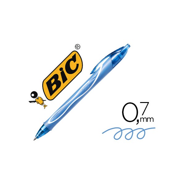 Boligrafo bic gelocity quick dry retractil tinta gel turquesa punta de 0,7 mm. Boligrafo bic gelocity quick dry retractil tinta gel turquesa punta de 0,7 mm.