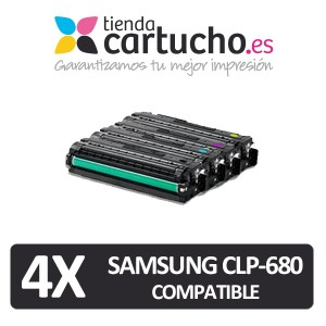 PACK 4 SAMSUNG CLP 680 PERTENENCIENTE A LA REFERENCIA Toner Samsung CLT-506