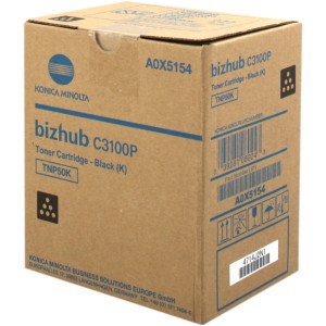 TONER KONICA MINOLTA BIZHUB C3100P - A0X5154 (TNP50K) NEGRO ORIGINAL PERTENENCIENTE A LA REFERENCIA Cartouches Konica Minolta Bizhub C3100P