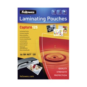 Bolsa de plastificar fellowes mate din a4 80 micras pack 100 unidades