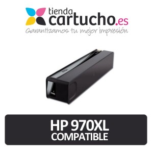 HP 970XL Cartucho de tinta negro remanufacturado - Alta capacidad. PERTENENCIENTE A LA REFERENCIA Encre HP 970 / 970XL / 971 / 971XL